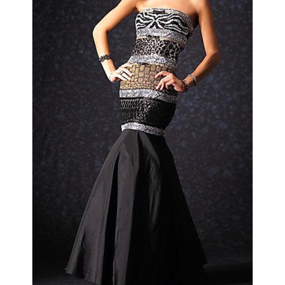 Alyce Black Label Strapless Mermaid Prom Dress